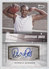 2012 SAGE Hit Auto Lights On Silver Dominique Davis #A24 Auto v7j