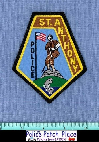 ST ANTHONY IDAHO Police Shoulder Patch FISH WW1 MILITARY MONUMENT SOLDIER