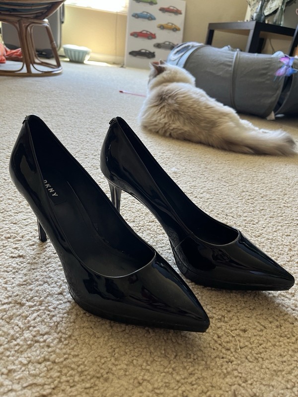 Black Stiletto Women’s Designer Heels Size 10 Brand New Never Worn