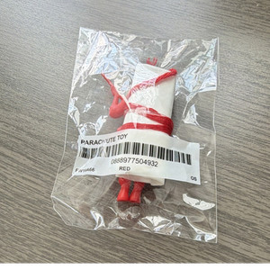 Supreme promo Parachute Toy Figure with Parachute, Red (Bagged) - MPN FW19466