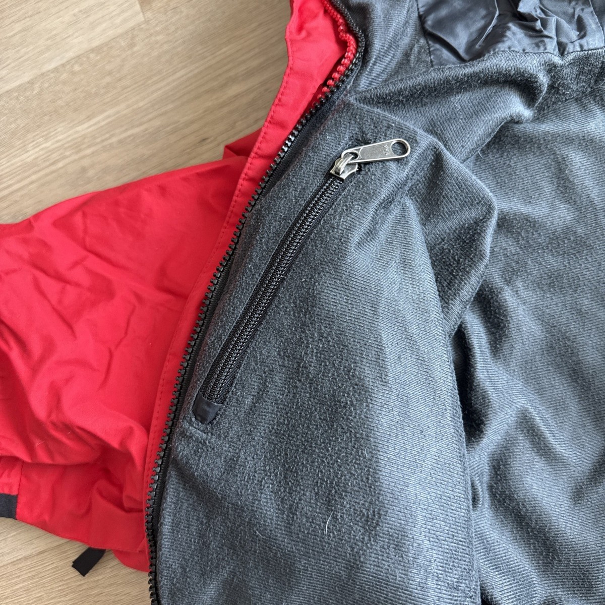 Vintage The North Face Gore-Tex Jacket Red Black Hooded Waterproof