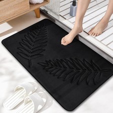 Bath Mat Washable 24" x 16" Super Absorbent Bathroom Rugs Soft Memory Foam Bath