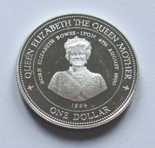 Barbados 1994 $1 coin Queen Mother 94th Birthday - close proof like condition
