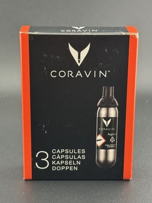 CORAVIN -- Box Of 3 CAPSULES -- [EXP 2020] -- New Old Stock --