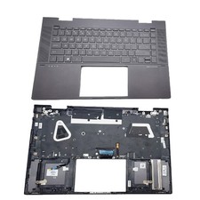 New For HP ENVY X360 15M-ES 15-EU 15M-EU Palmrest Backlit US Keyboard M45489-001
