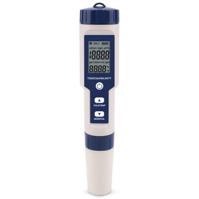 5 IN 1 Digital Wasser Qualität Tester Stift Ec Ph Salzgehalt Temp Meter/Finder