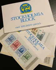 Sweden 1983 Stamp Booklet SPECIMENS 5 Sets MNH L1511