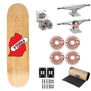 TGM Skateboards Mitten Logo Skateboard Complete with Independent Spitfire Upgrad