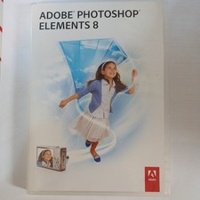 Adobe Photoshop Elements 8 w/ Serial Number 2009, PC, Software
