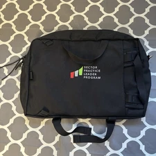 Topo Designs Slim Laptop Backpack Briefcase Black W/company Logo