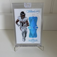2025 Panini Flawless Bijan Robinson Aquamarine Gem 3/3 Atlanta Falcons Diamond 