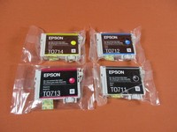 Original Epson T0715 Bk,C,M,Y VerschweißT,Druckerpatrone,Epson Ink Cartridge