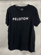 Peloton Herren T-Shirt schwarz kurzarm Century Club Baumwolle Gr. M