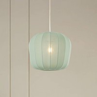 Lindby Pendelleuchte 'Helin' (Modern) In Blau Aus Textil (1 Flammig, E27) - HäNg