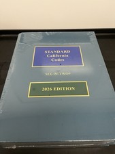 Lexis Standard California Codes 6in2  2026