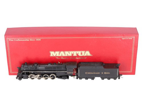 Mantua 383-070 escala HO Chesapeake & Ohio 0-8-0 vapor loco & tender #1234-personalizado | Zustand: Used
