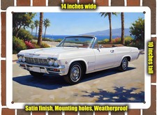 Metal Sign - 1965 Chevrolet Impala 2 Oil Painting - 14x10 Metal Sign - 1965 Chevrolet Impala 2 Oil Painting - 14x10