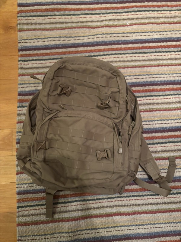Spec-Ops T.H.E. Pack Tan Tactical Backpack MOLLE Padded Straps Fits 11"