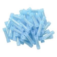 16-14 Ga Gauge AWG Wire Butt Connectors Blue Nylon Crimp Terminals Car 120 Pack