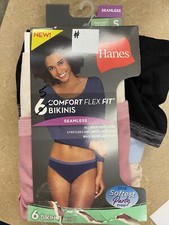 Hanes Women's Comfort Flex Fit Seamless Bikini Underwear, 5-Pack