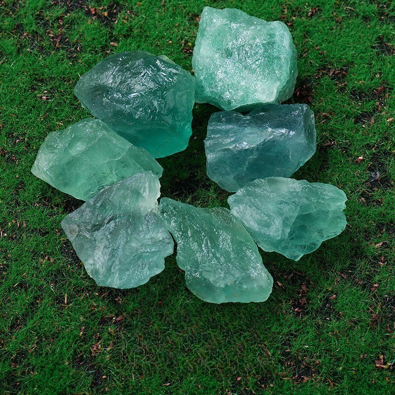 Raw Rough Green Fluorite Crystal Stone Chunk Healing Mineral Rocks Gifts 100g
