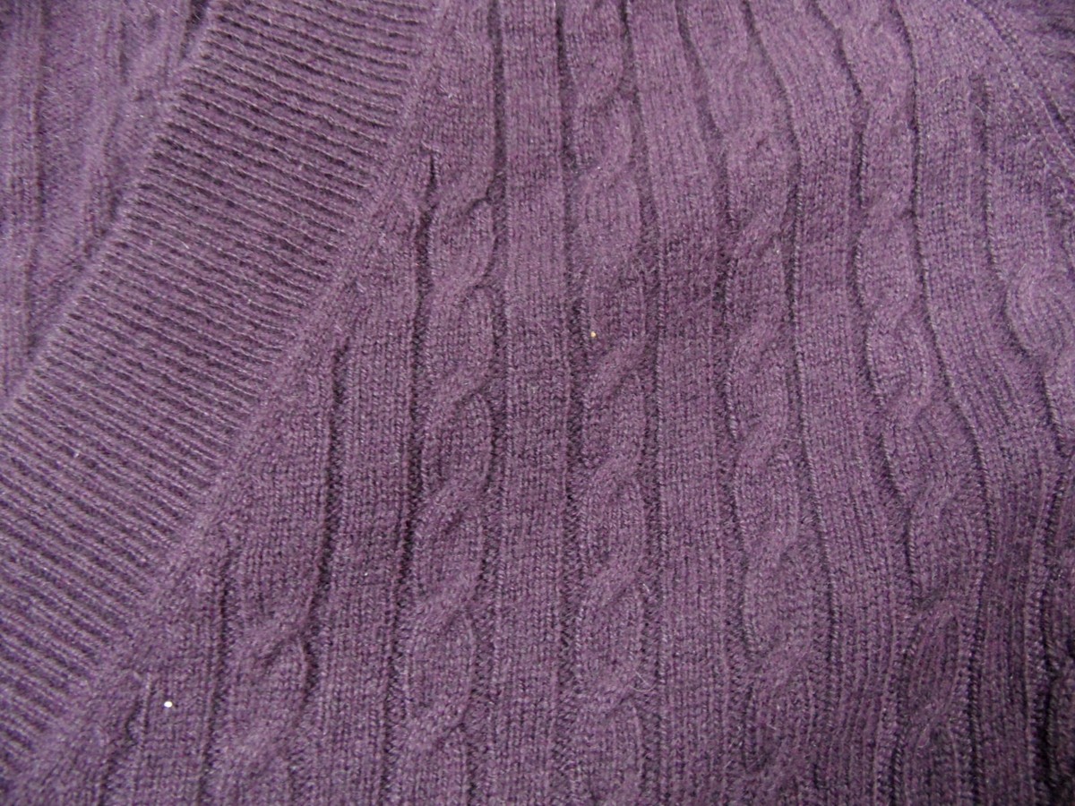Pull Court En Cachemire Joe Taft - 3/4 Manches, Gris, Taille 36, Occasion Très Bon état