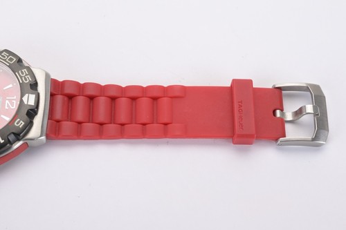 TAG Heuer Formula 1 WAC1113-0 Red 40mm Original Rubber Band Men's Watch - Picture 8 of 11
