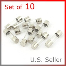  Set of 10: 5A / 5000mA Glass Fast Blow Fuse 5 Amp 250v GMA 5x20mm USA