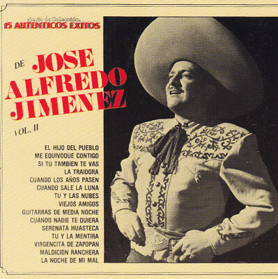 JOSE ALFREDO JIMENEZ - CD - 15 AUTENTICOS EXITOS Vol.2