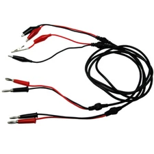2 sets of AideTek professional Alligator Test Clip to Banana Plug Leads 80cm USA