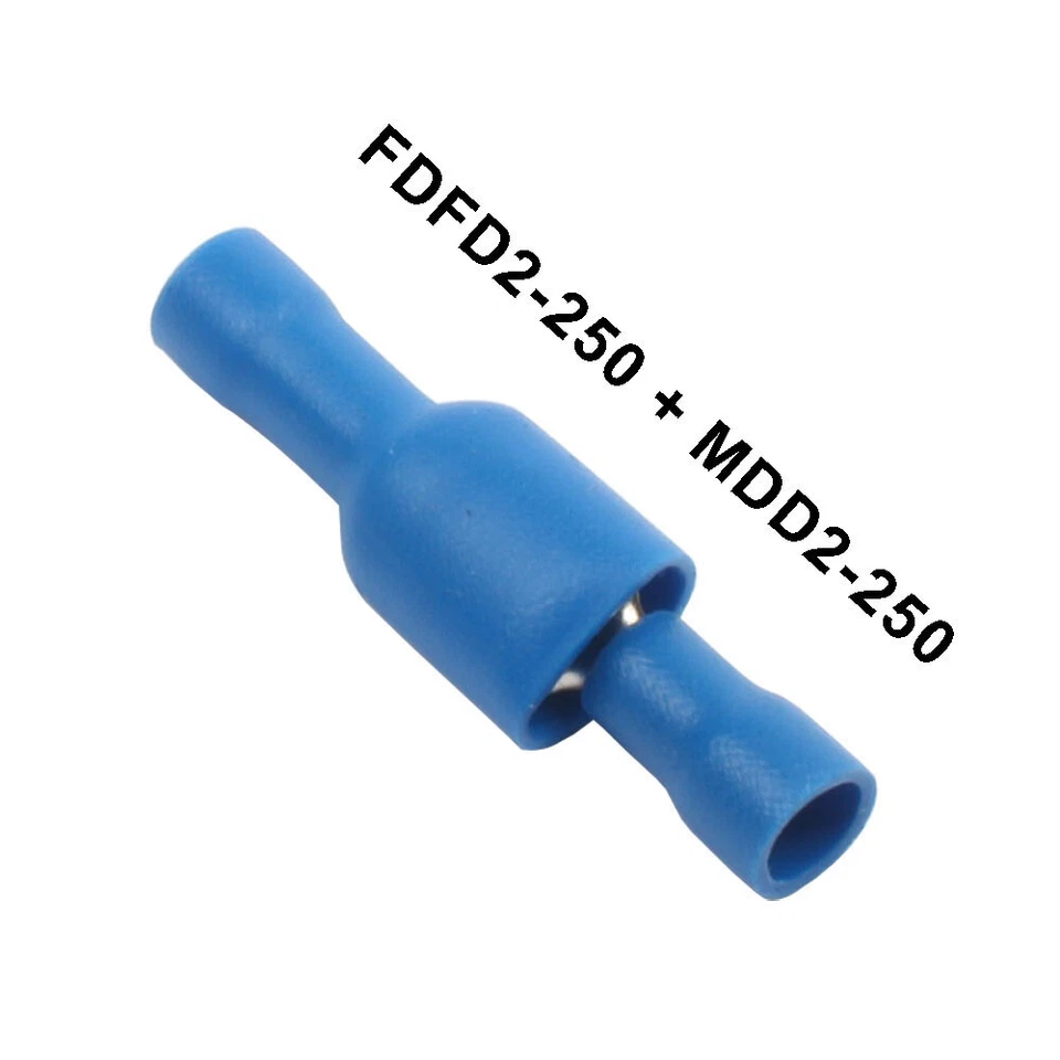 100PCS Insulated Electrical Wire Cable Terminal Crimp Connector Male Female Kit - Image 2 of 4