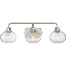 NEW Quoizel Trilogy Bath Light, 3 Light Vanit...