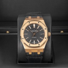 Audemars Piguet 15400OR.OO.D002CR.01.A Royal Oak Black Dial 41mm Watch 2