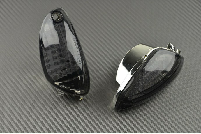 Clignotants avant fumé noir moto SUZUKI GSX-R 750 GSXR 2011-2017 WVC4