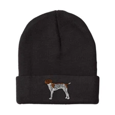 Beanies for Men German Shorthair Pointer B Embroidery Dogs Acrylic Skull Cap