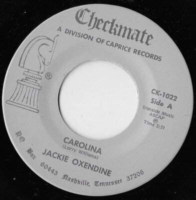 Carolina / Chains Of Love / Jackie Oxendine NM