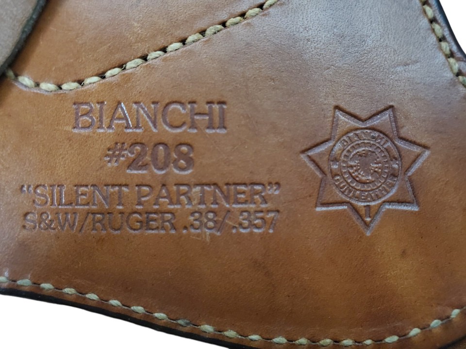 Bianchin Silent Partner Leather Holster S&W & Ruger .38/.357 SnubNosed