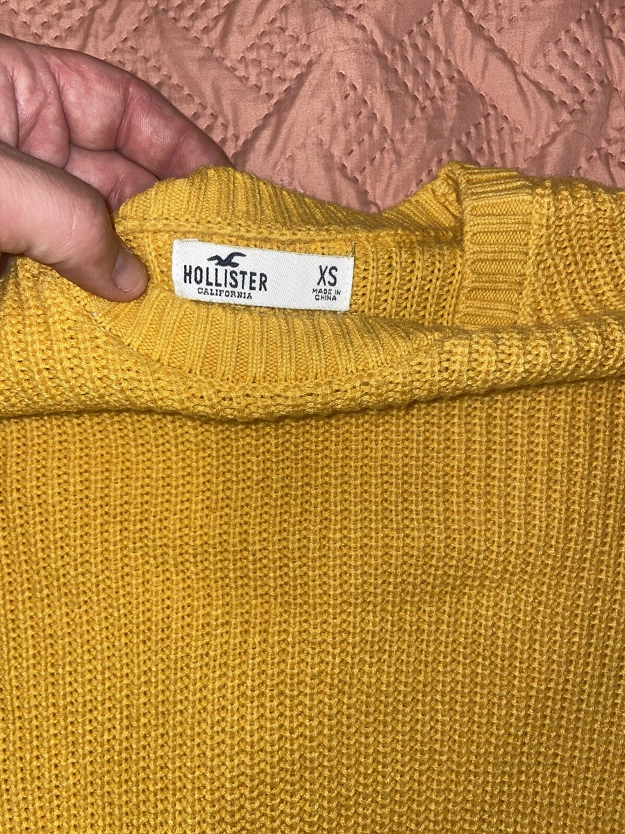 Pull hollister jaune new arrivals