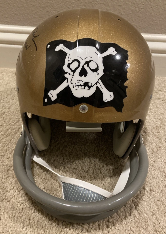 Casco Jolly Roger de tamaño completo firmado por Roger Staubach certificado TriStar 7002584 de la corte Foto 4 de 4