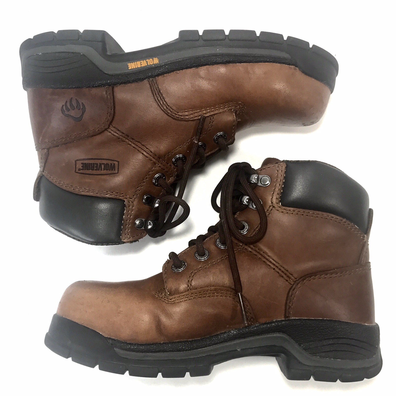 Wolverine Harrison Women's W04675 Steel Toe Work Boots US 5 Brown Leather eBay