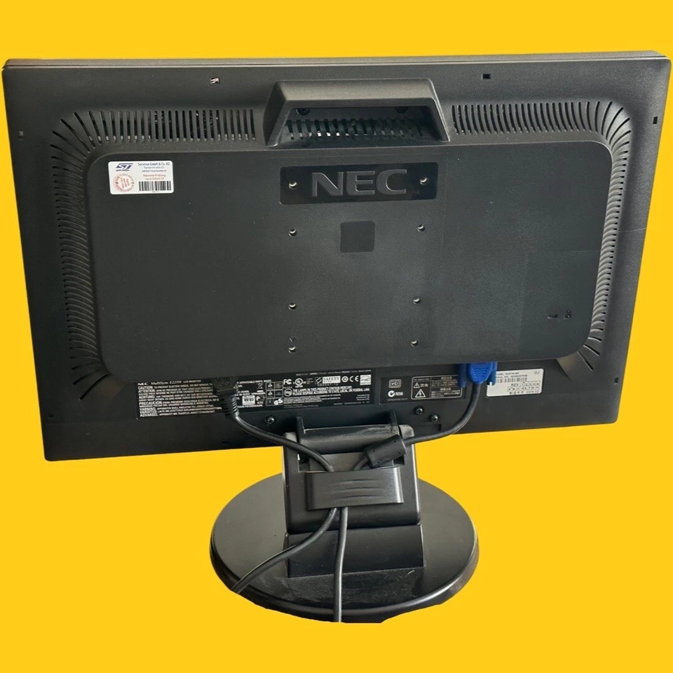 NEC MultiSync E221W BK 22"  16:10 1680x1050 HDCP VGA DVI - Bild 4 von 4
