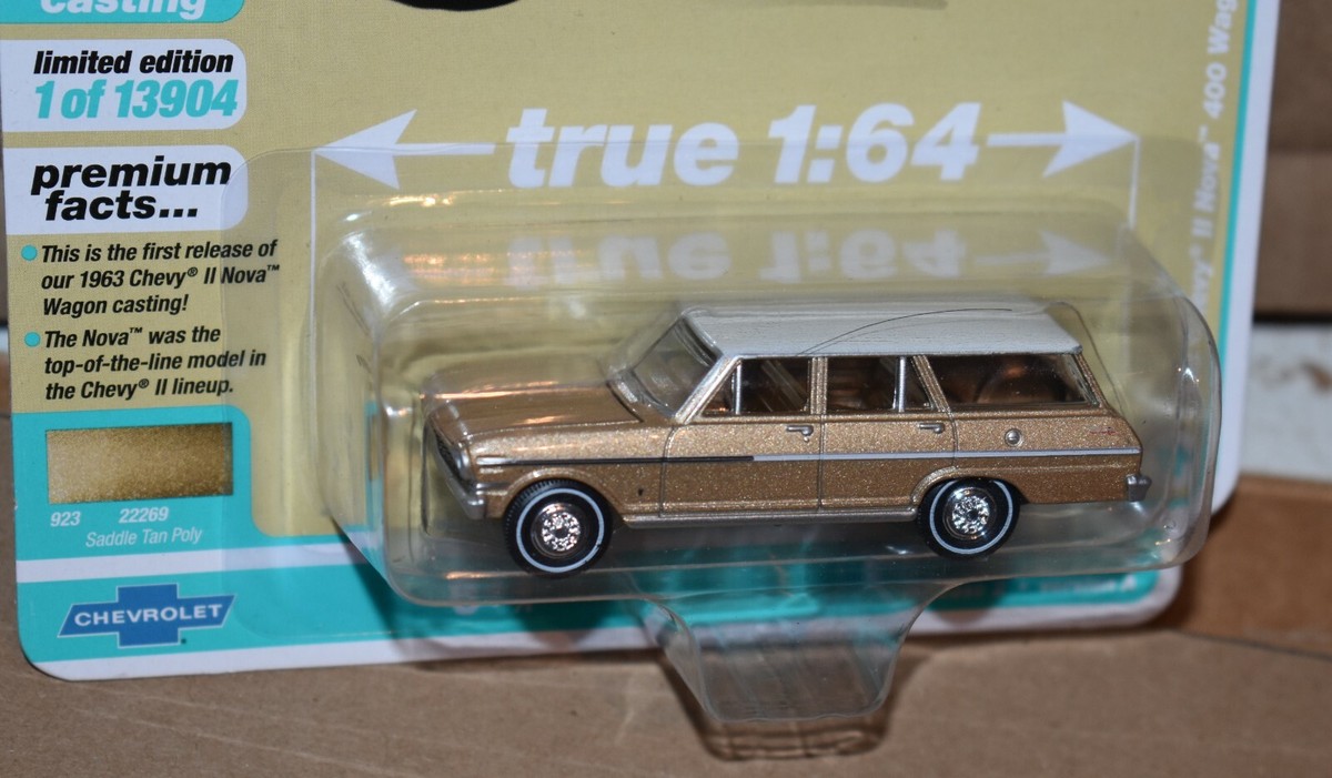 AUTO WORLD 1963 CHEVY II NOVA 400 WAGON 1:64 1 OF 13904 NEW | eBay