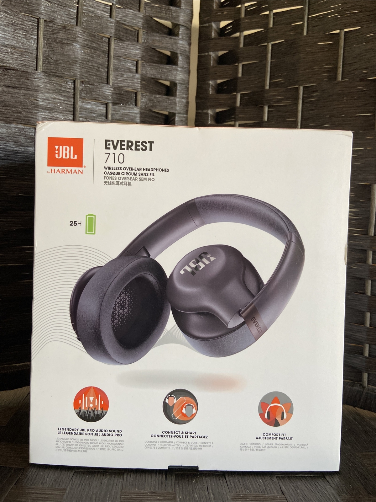 JBL Everest 710 Over-ear Wireless Bluetooth Headphones Gun Metal for sale  online | eBay