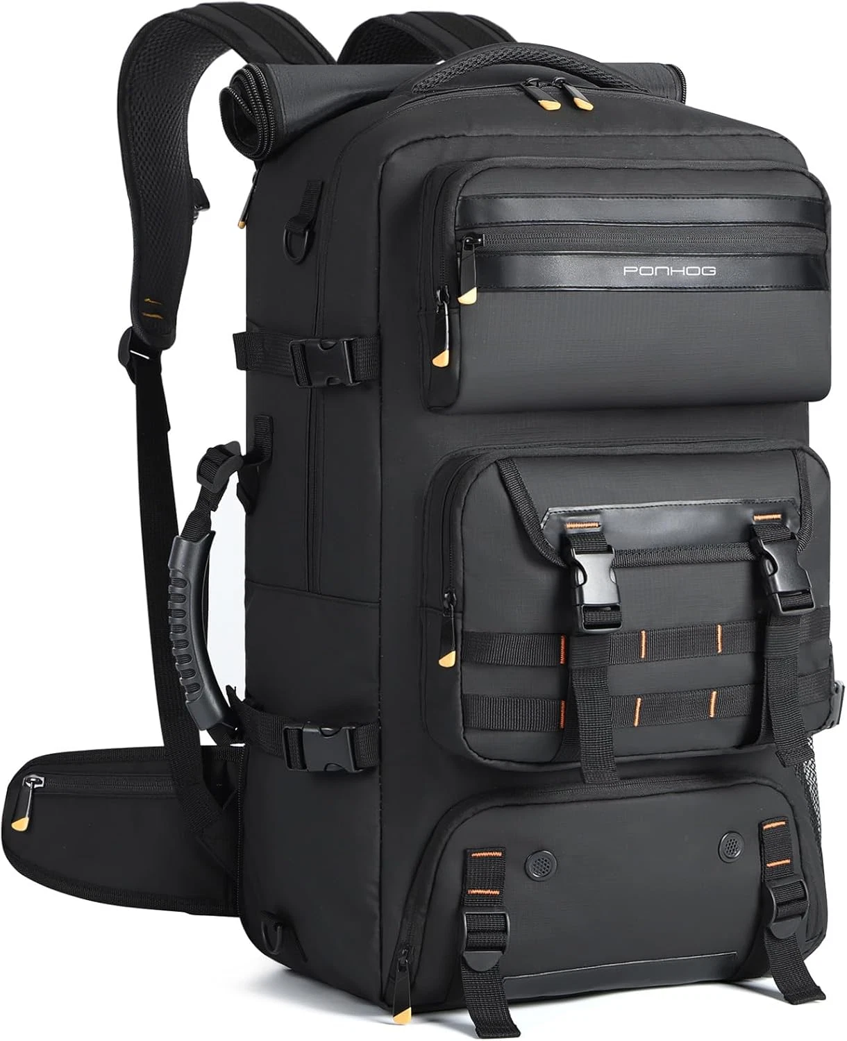 50L Travel Backpack for Men, Flight Approved Duffle with USB Port & Shoe Compart