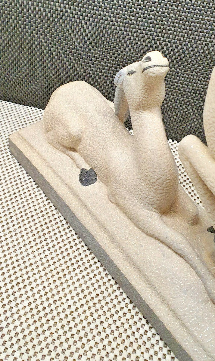 Céramique Art Deco Antilopes de Charles Lemanceau Africaniste barbotine