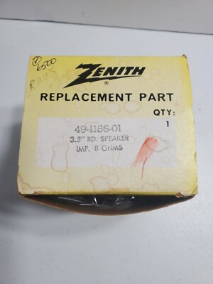 Vintage Zenith 49-1166-01 3.5'' Speaker NOS  B2/E5