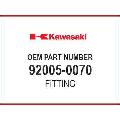Kawasaki FITTING 92005-0070 OEM NEW | eBay