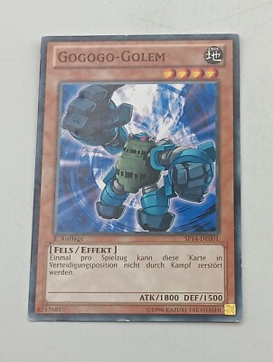 Yu-Gi-Oh Einzelkarte Gogogo-Golem bespielt