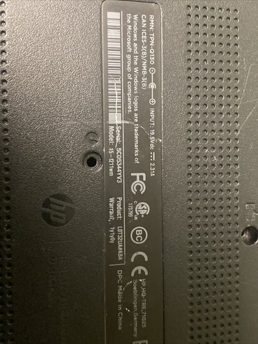 Genuine Hp 15-f019dx Bottom Case 776772-001 EAU9600201A - Bild 8 von 8