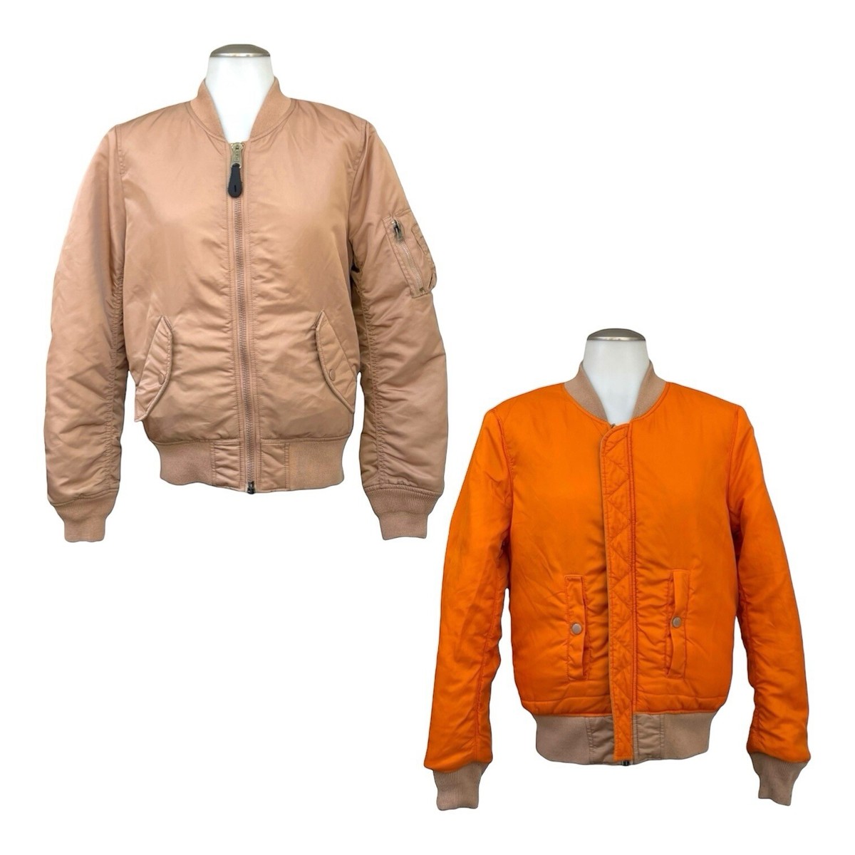 Vintage 90s ALPHA INDUSTRIES Womens XS Bomber Jacket Reversible